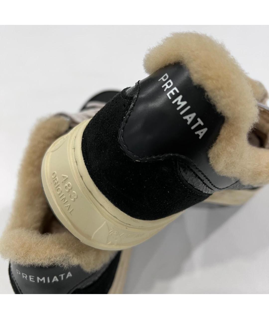 PREMIATA Черные кожаные кеды, фото 5
