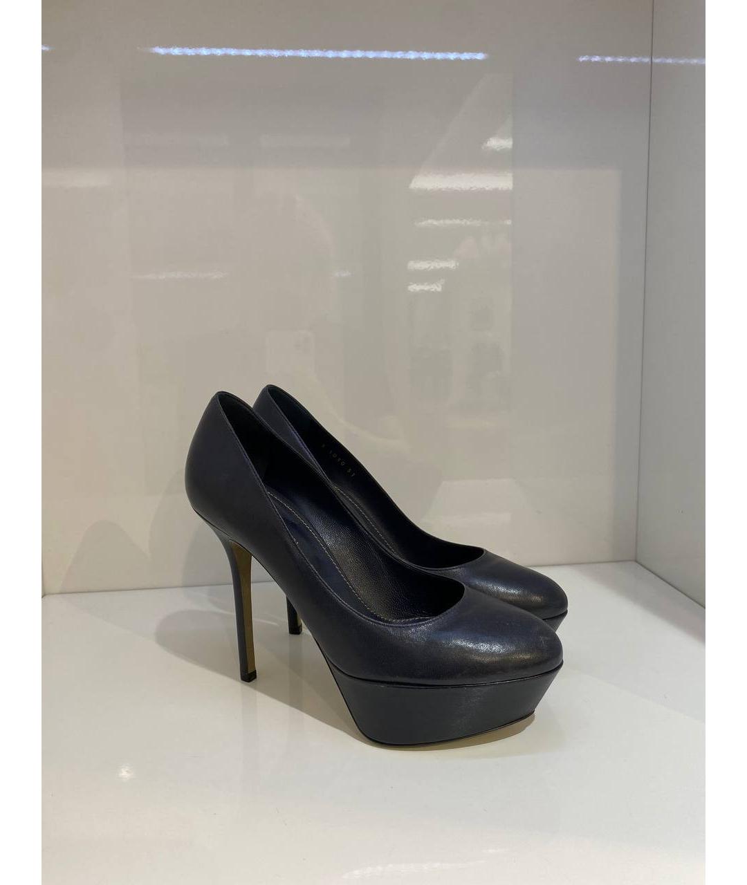 SERGIO ROSSI Черные кожаные туфли, фото 4