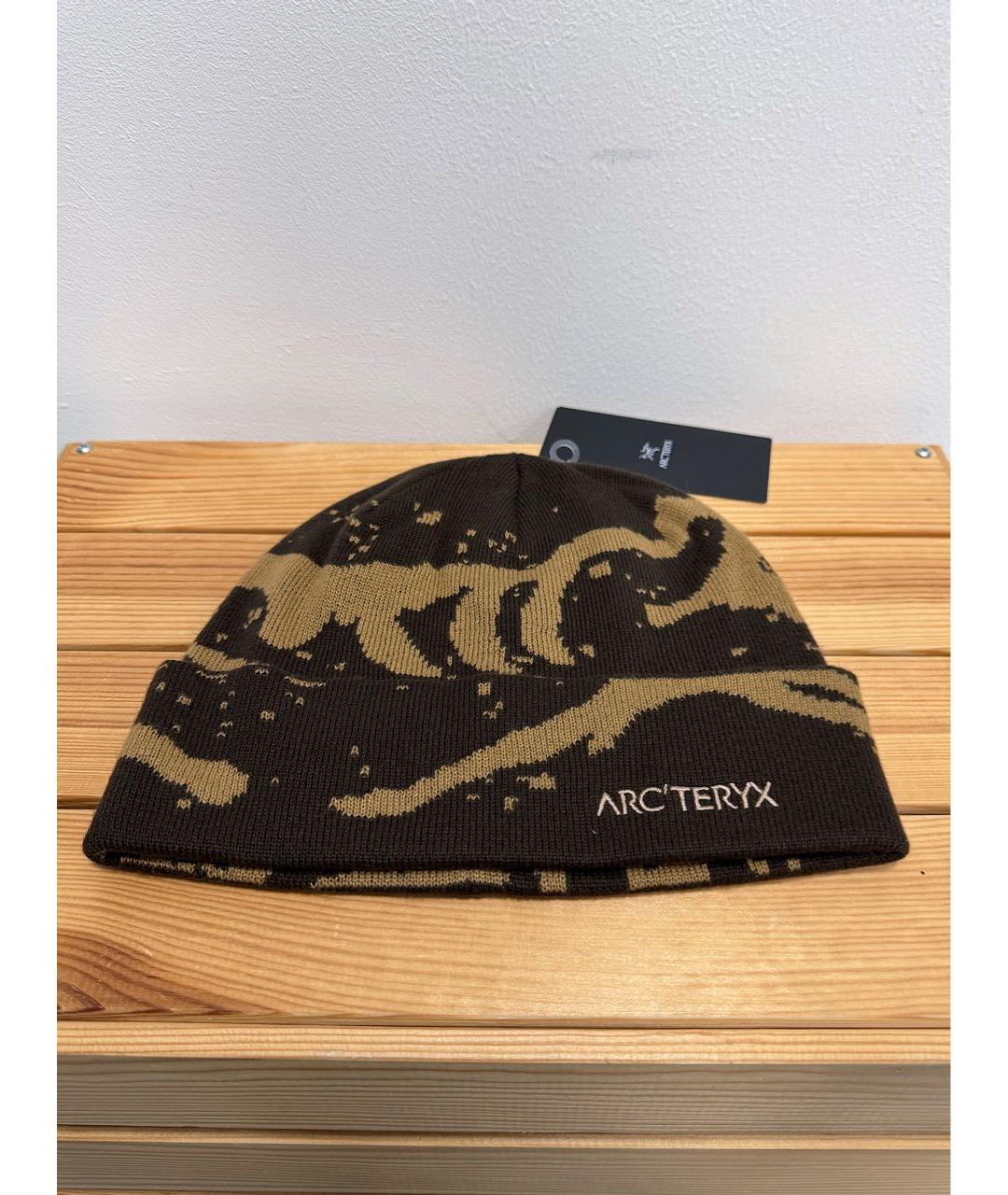 ARCTERYX Коричневая синтетическая шапка, фото 2