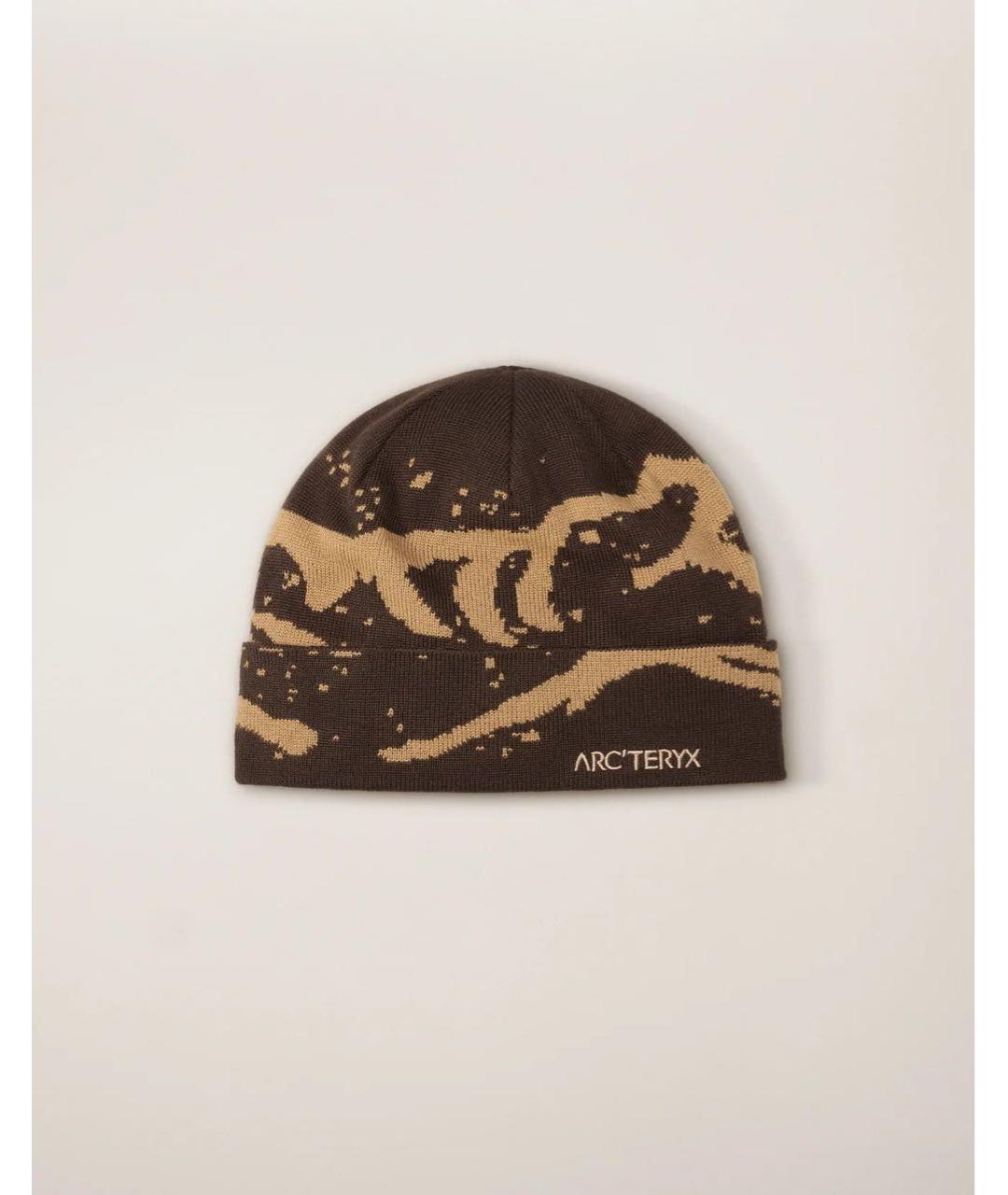 ARCTERYX Коричневая синтетическая шапка, фото 4