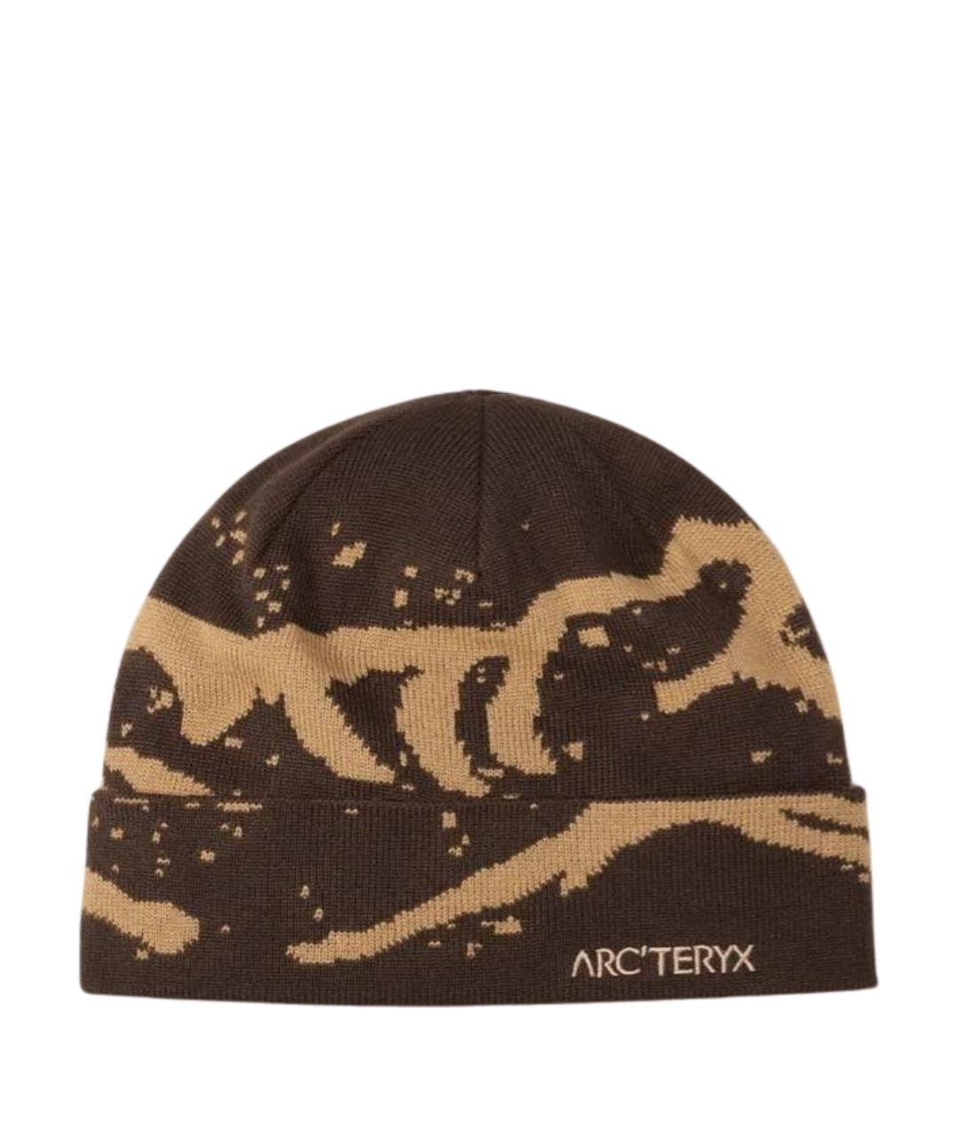 ARCTERYX Коричневая синтетическая шапка, фото 1