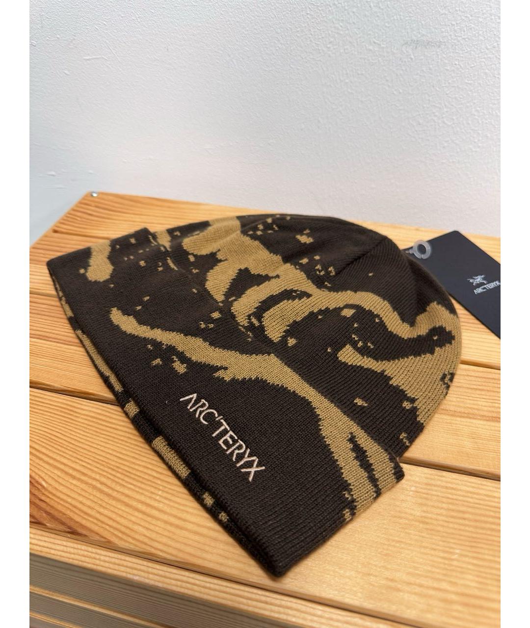 ARCTERYX Коричневая синтетическая шапка, фото 3