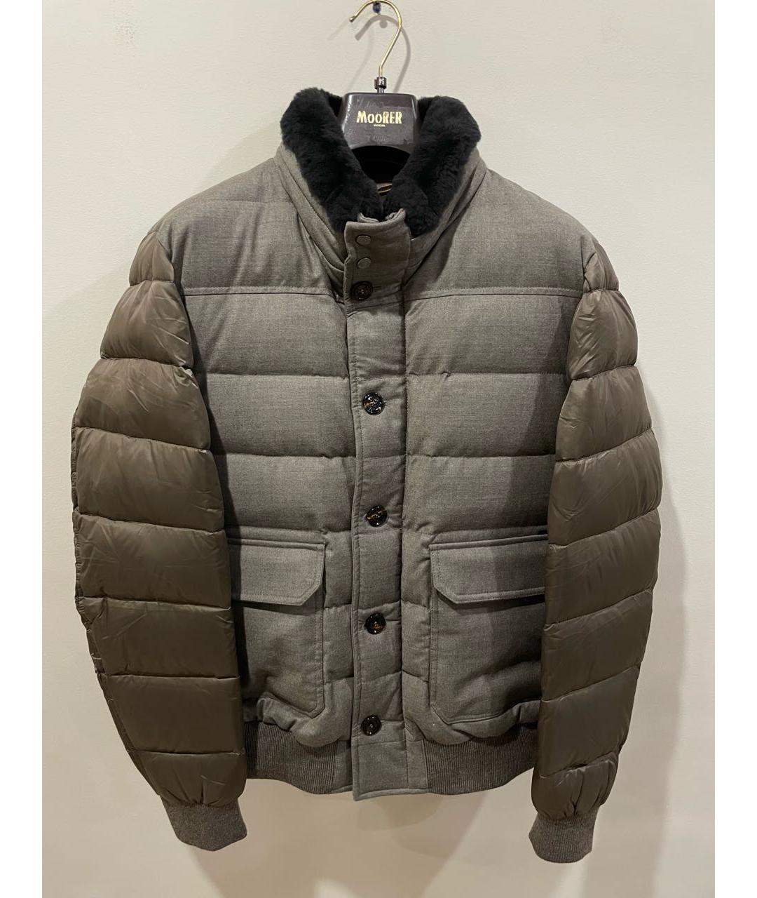 MOORER Хаки полиэстеровый пуховик, фото 9