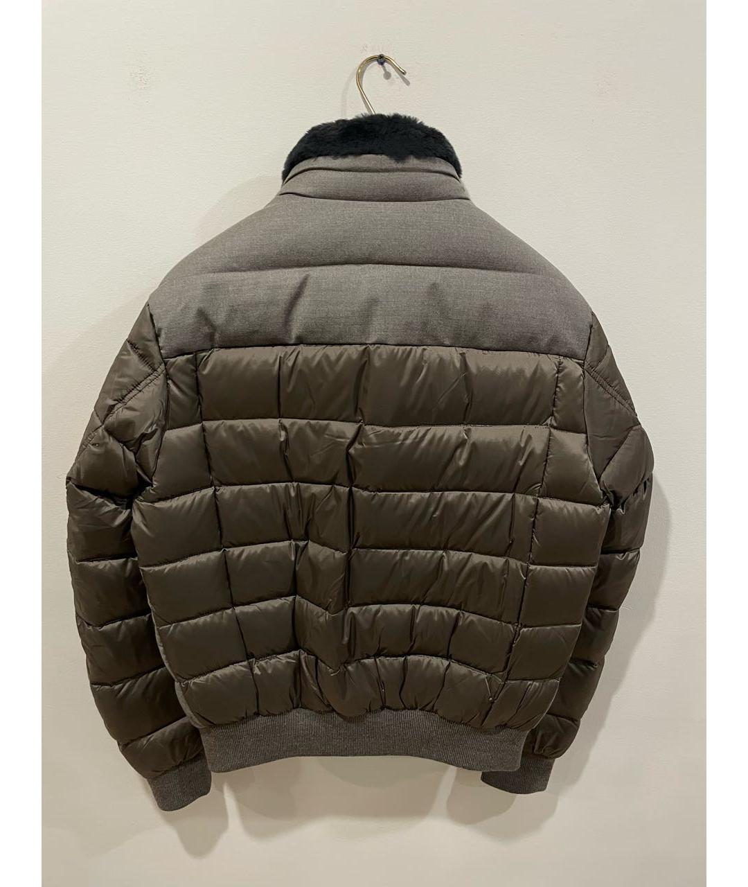 MOORER Хаки полиэстеровый пуховик, фото 2