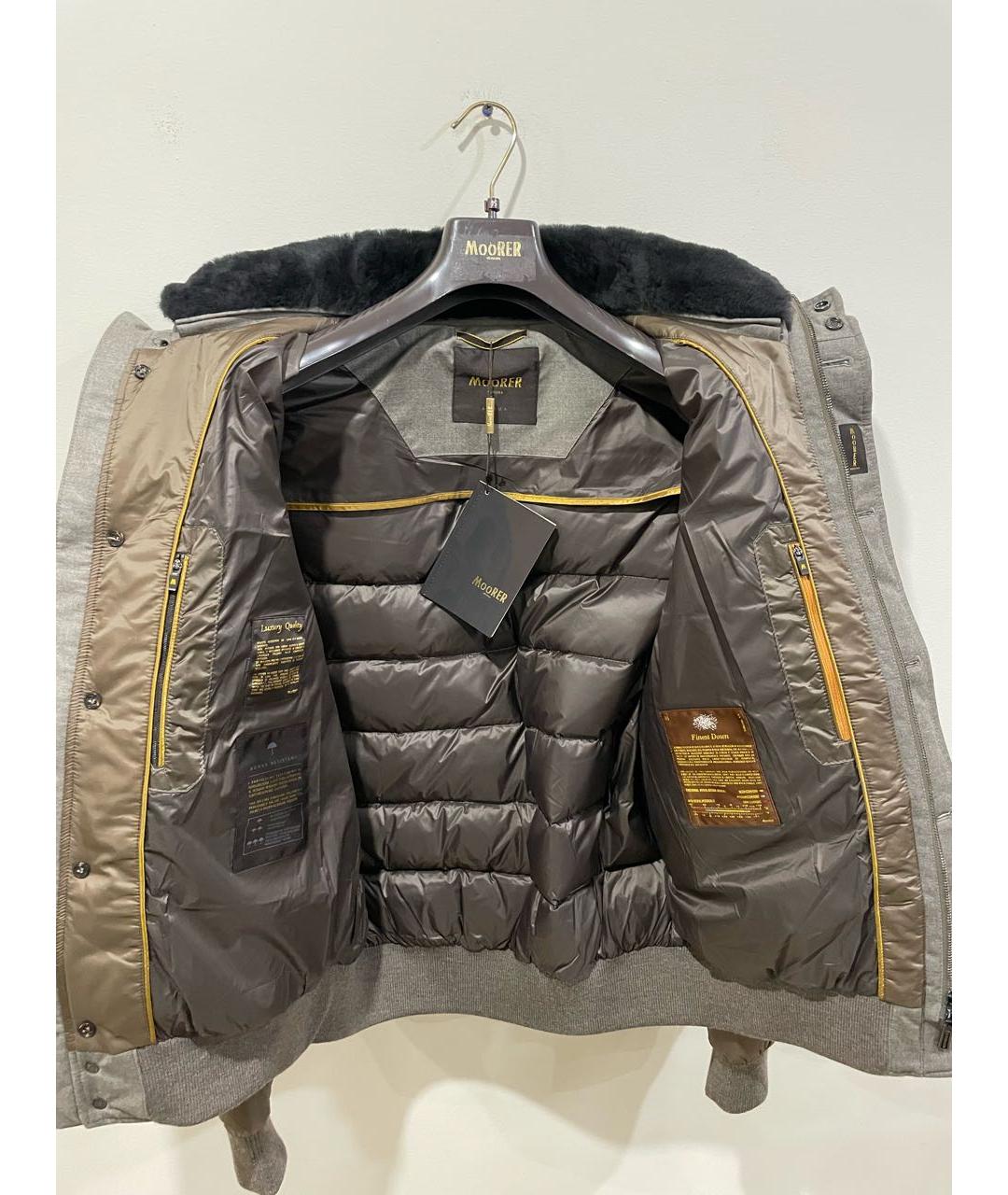 MOORER Хаки полиэстеровый пуховик, фото 3