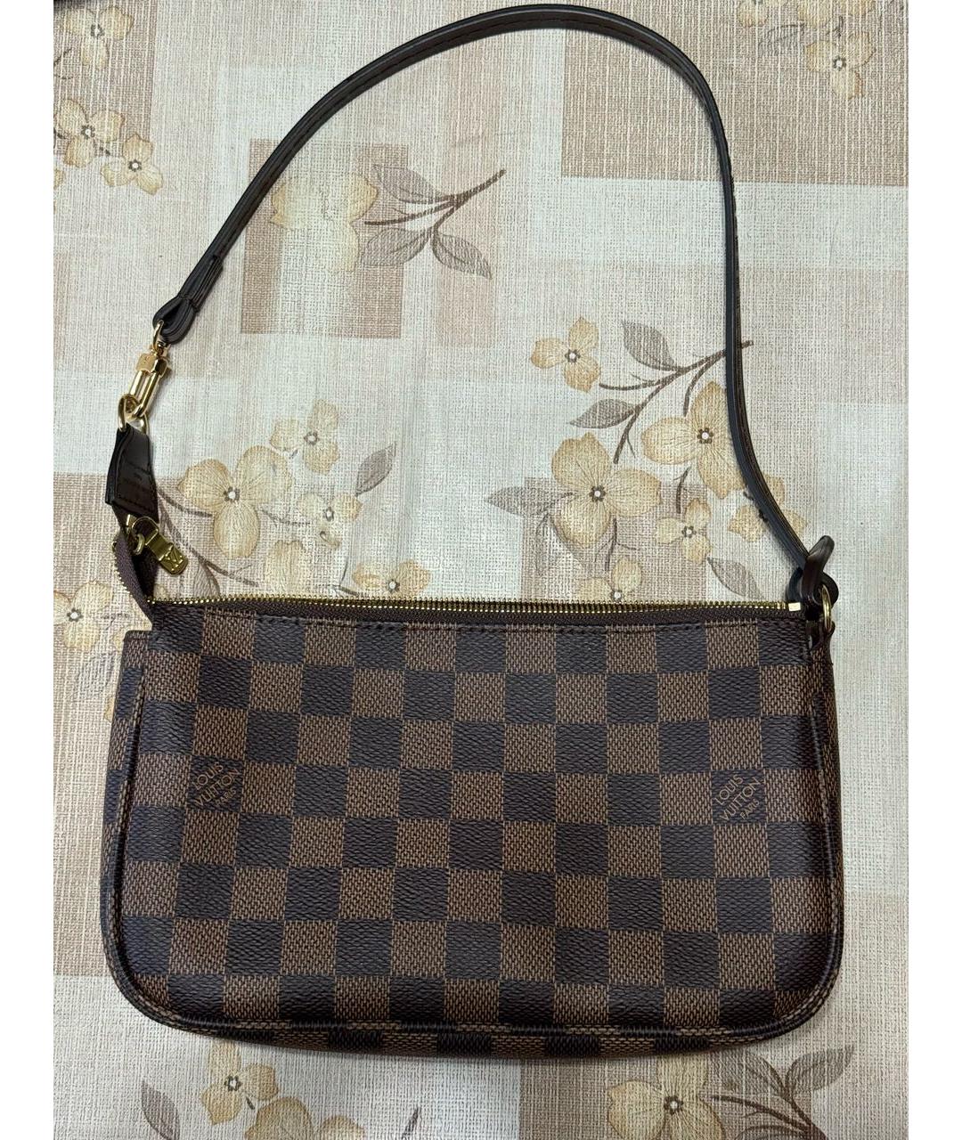 LOUIS VUITTON Коричневая сумка через плечо, фото 3