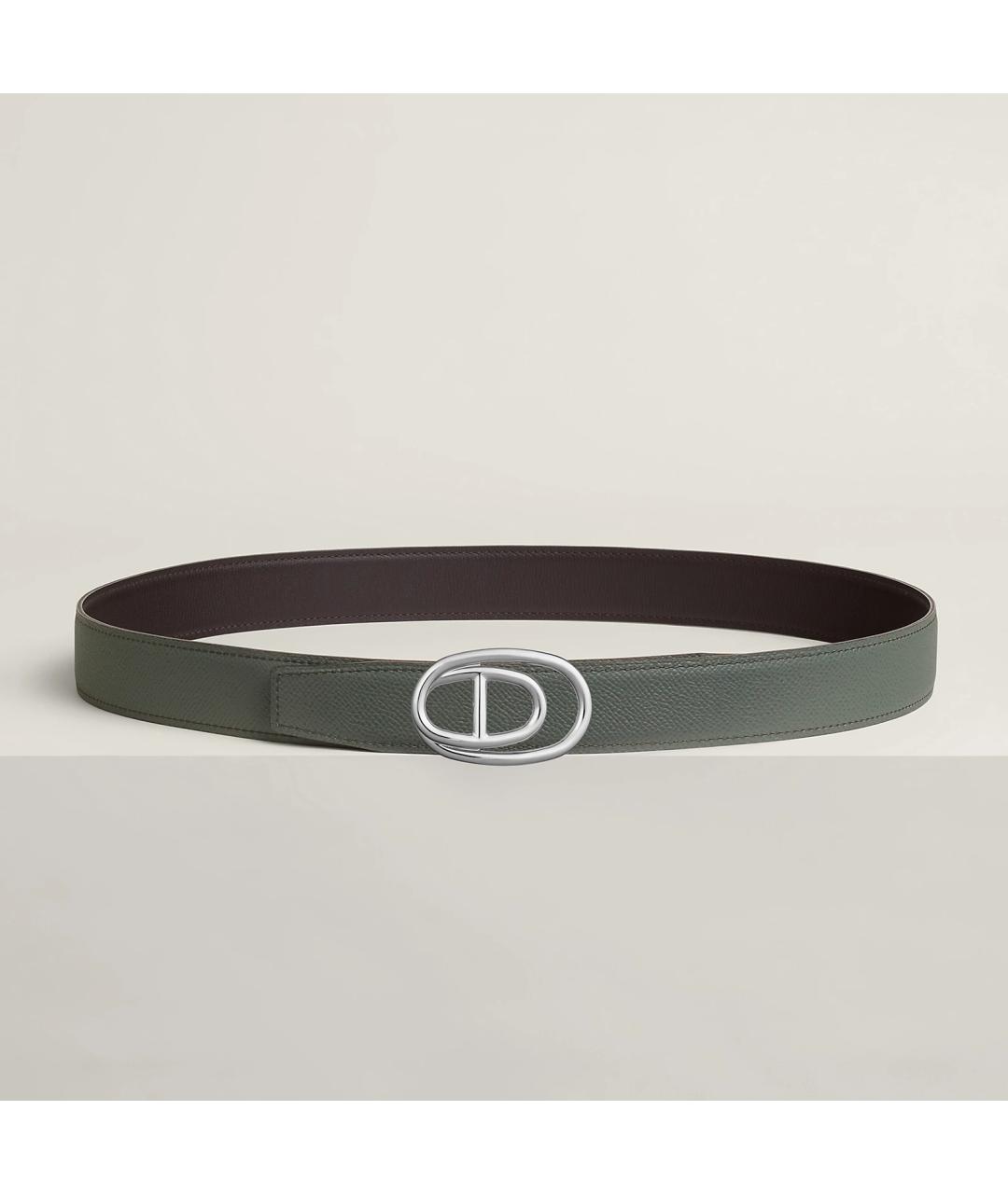 HERMES Коричневый кожаный ремень, фото 2