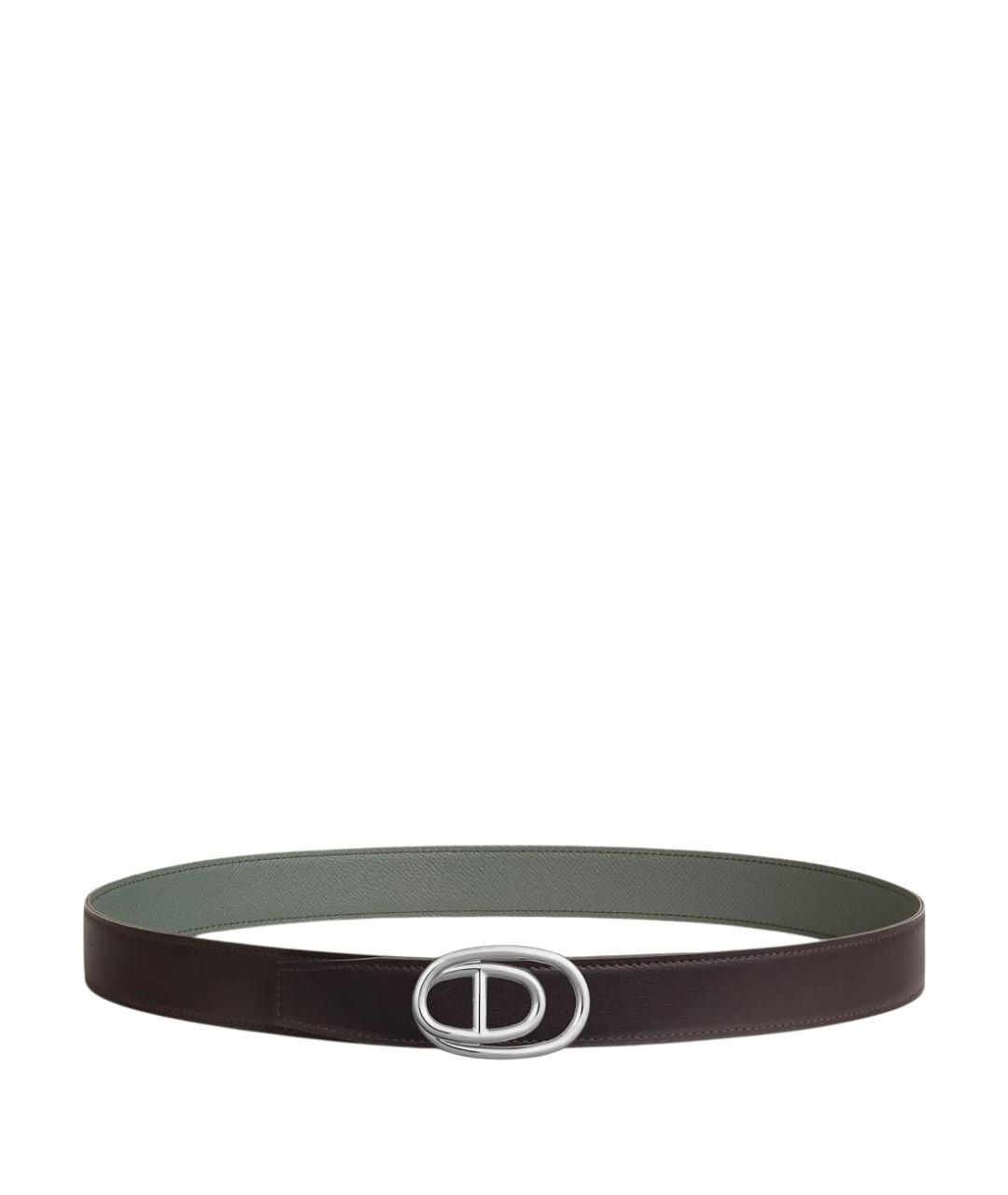 HERMES Коричневый кожаный ремень, фото 1