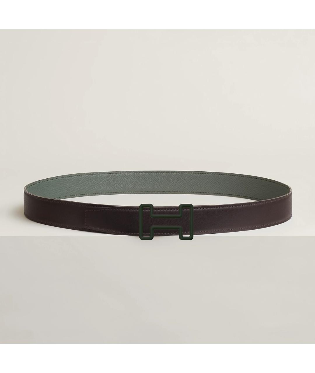 HERMES Коричневый кожаный ремень, фото 3