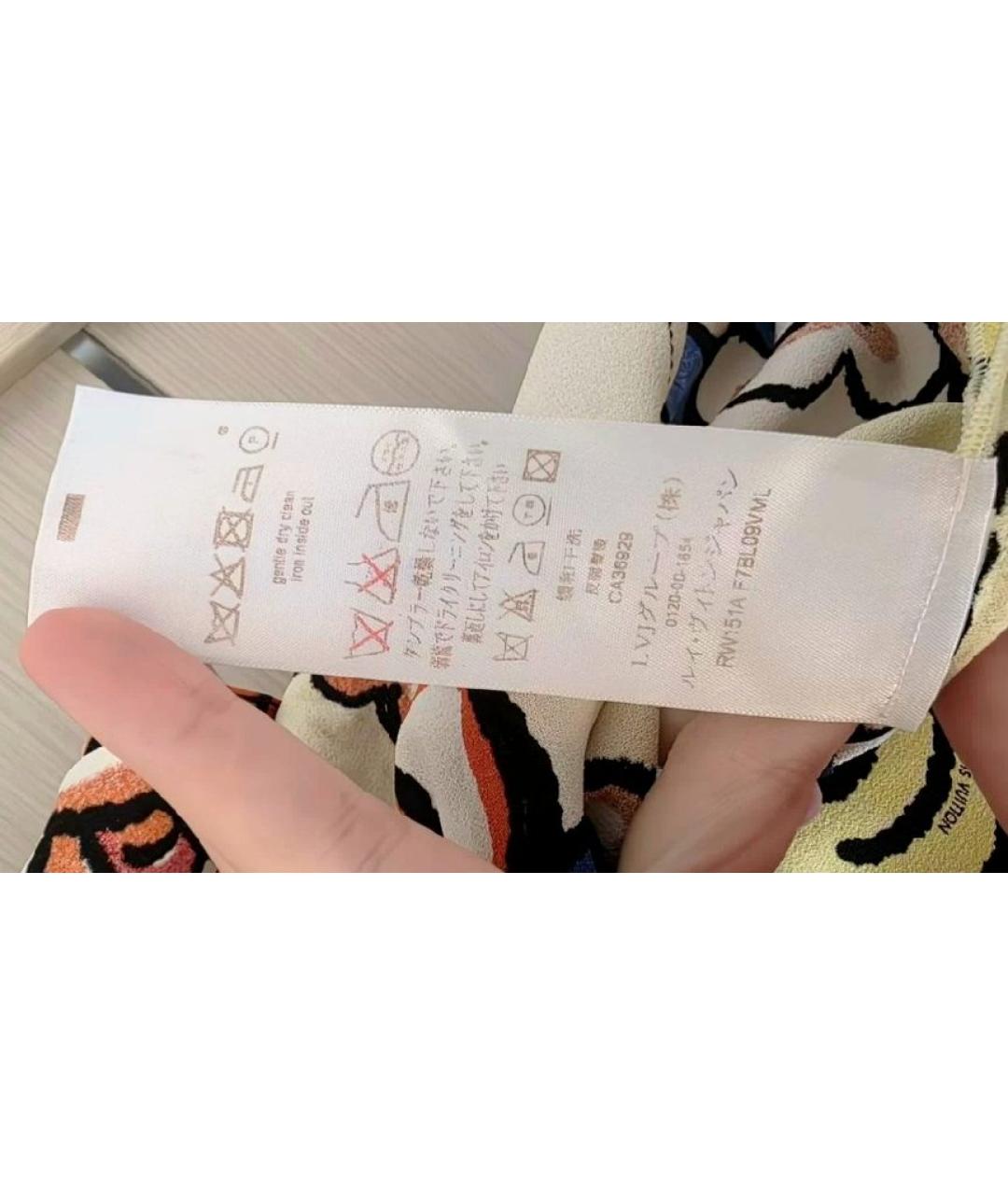 LOUIS VUITTON Мульти вискозная блузы, фото 7