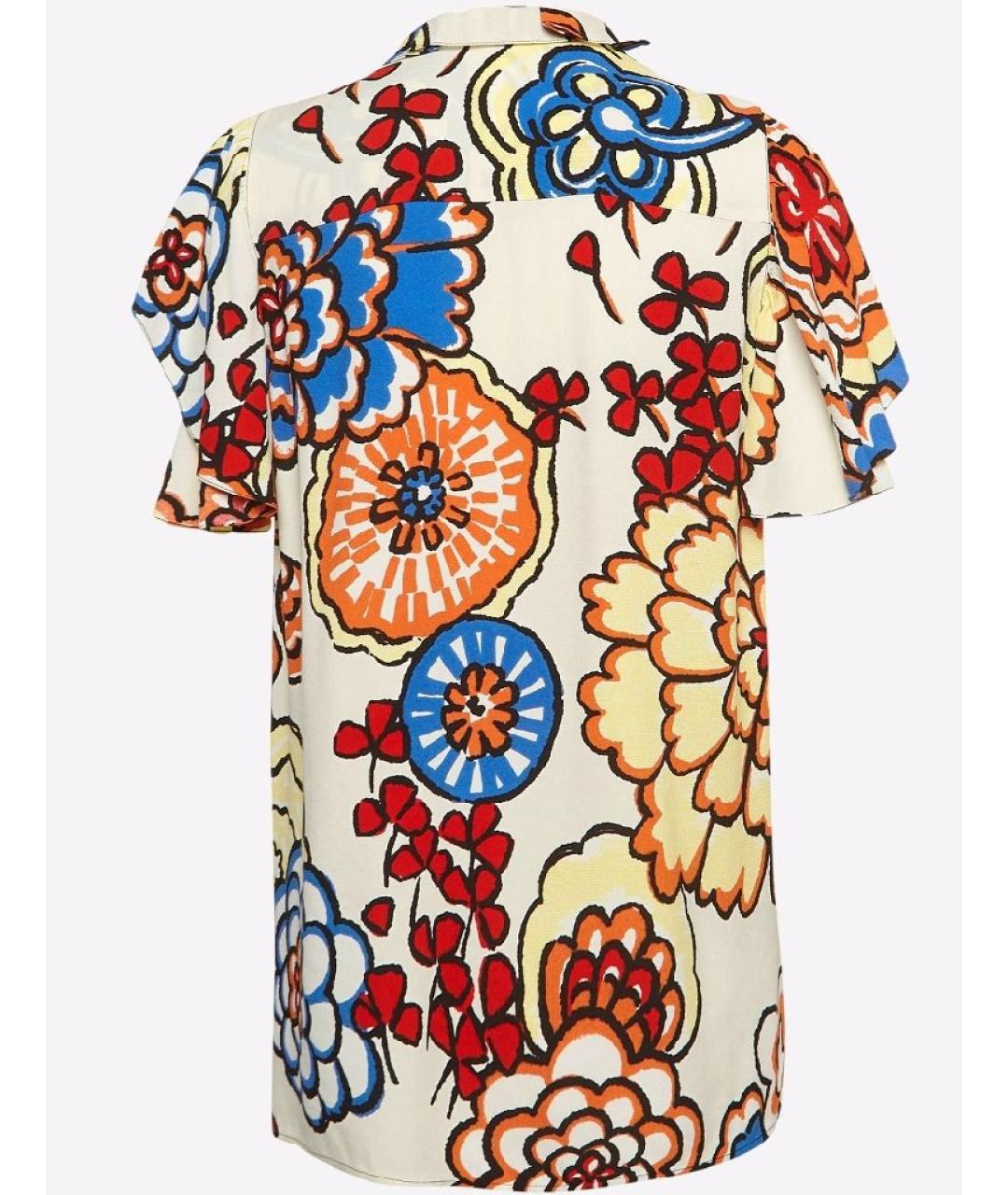 LOUIS VUITTON Мульти вискозная блузы, фото 3