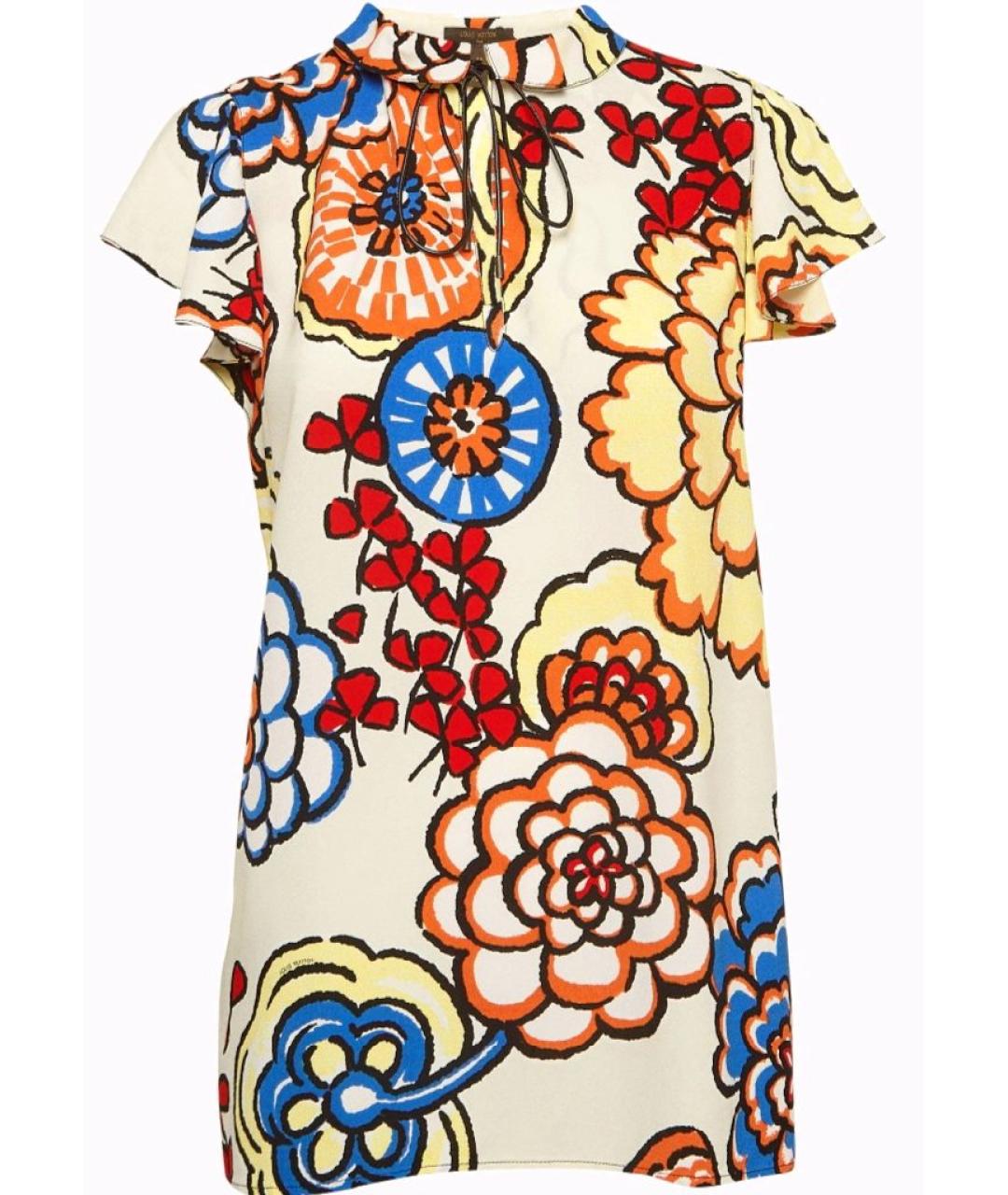 LOUIS VUITTON Мульти вискозная блузы, фото 1