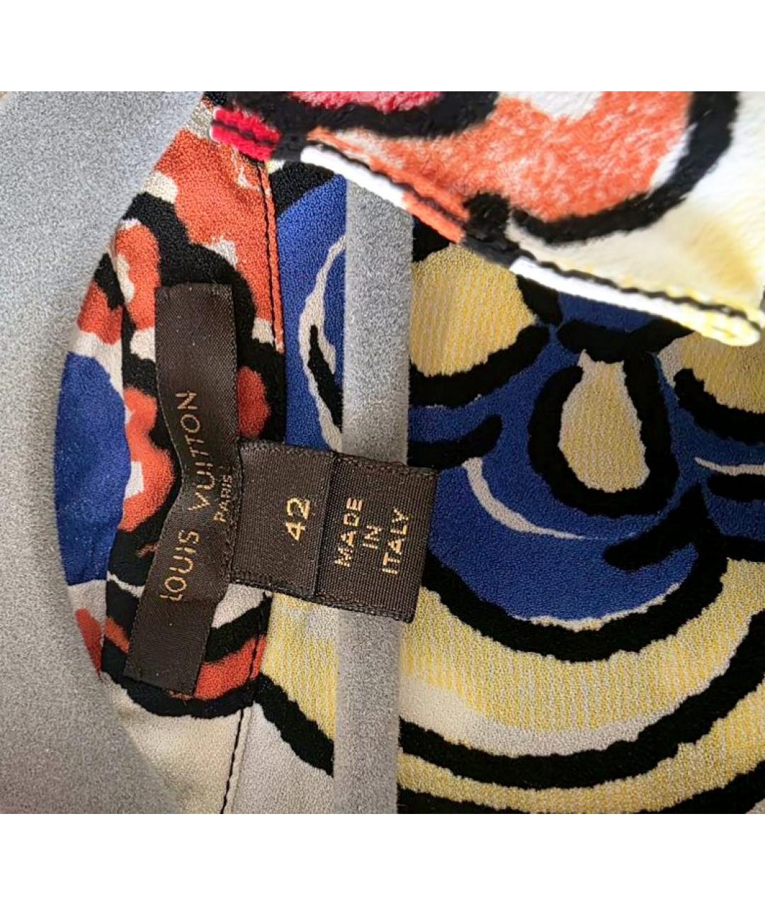 LOUIS VUITTON Мульти вискозная блузы, фото 4