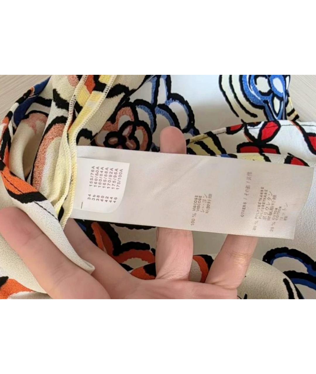 LOUIS VUITTON Мульти вискозная блузы, фото 6
