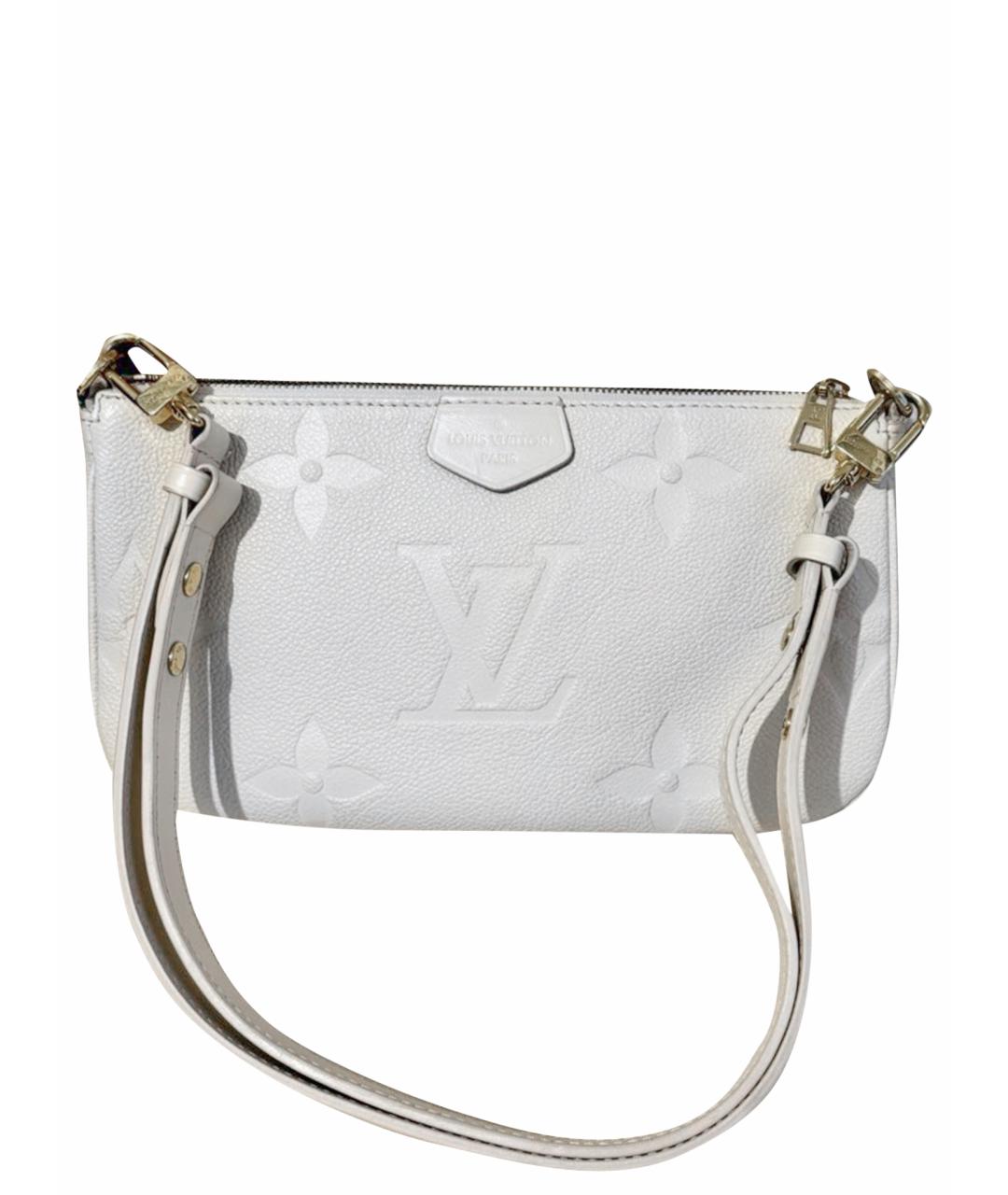 LOUIS VUITTON Бежевая кожаная сумка через плечо, фото 1