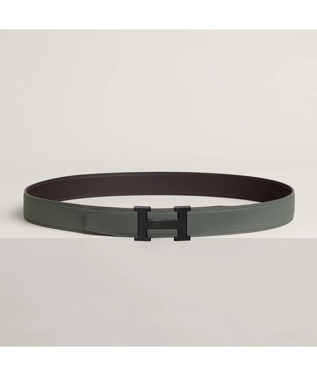 HERMES Коричневый кожаный ремень, фото 2