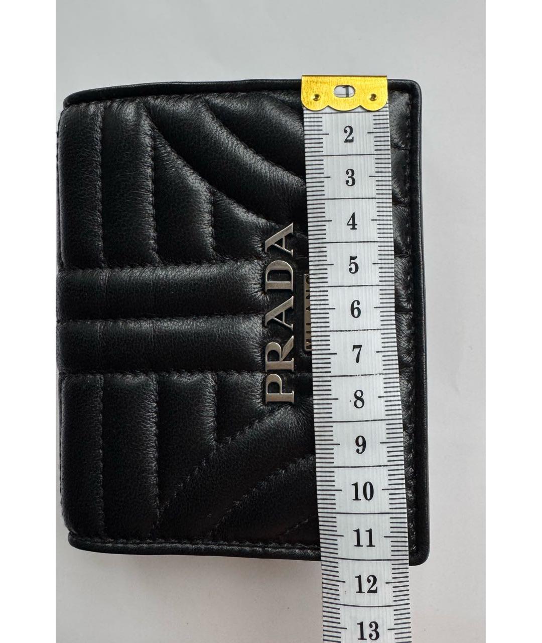 PRADA Черный кожаный кошелек, фото 5