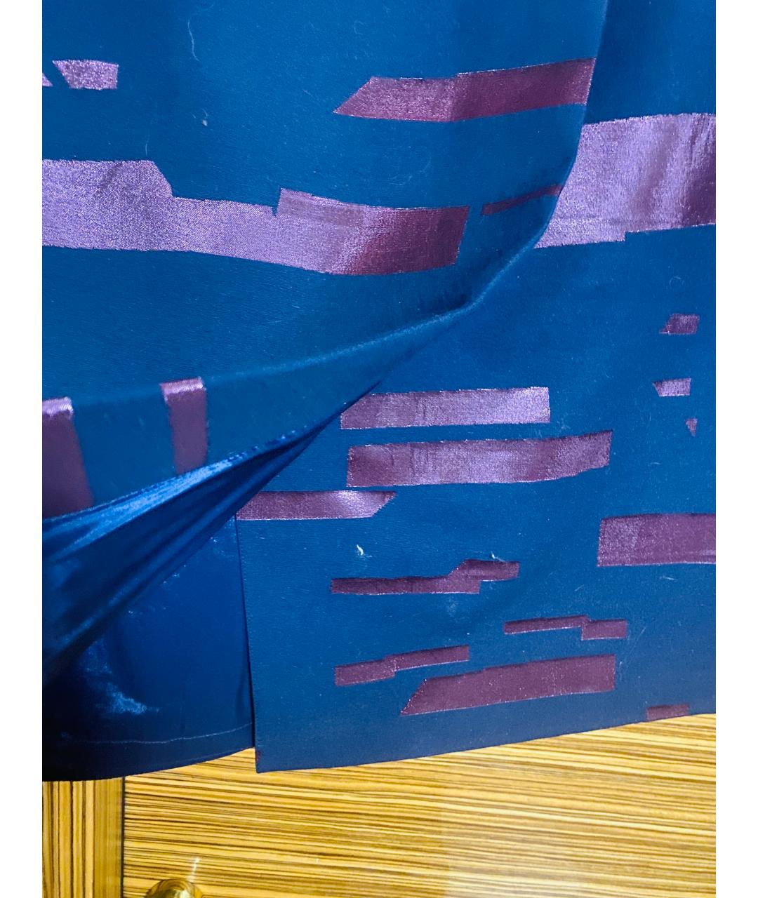 ESCADA Темно-синий вискозный костюм с юбками, фото 4