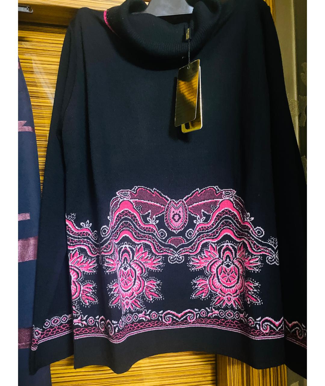 ESCADA Темно-синий вискозный костюм с юбками, фото 3