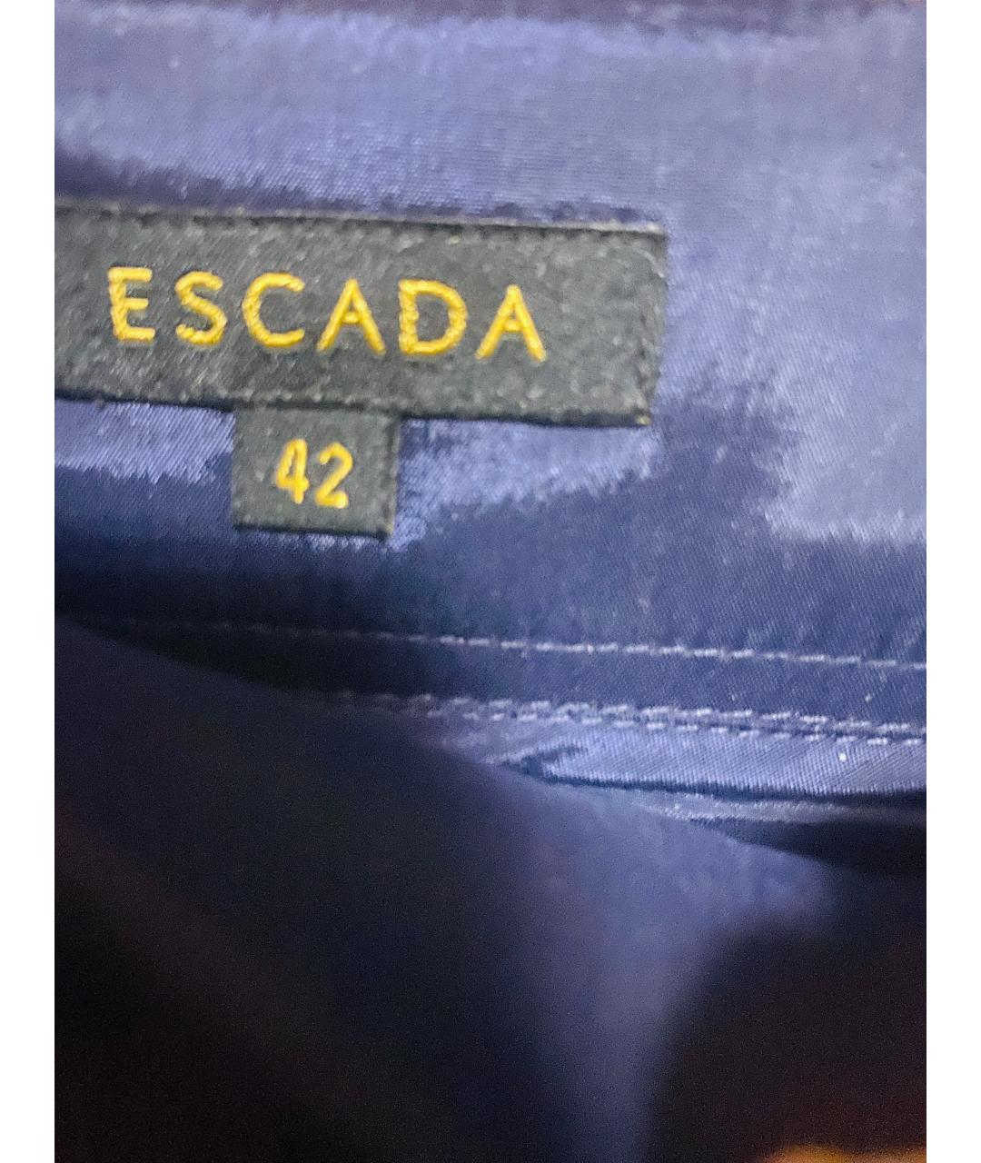 ESCADA Темно-синий вискозный костюм с юбками, фото 6