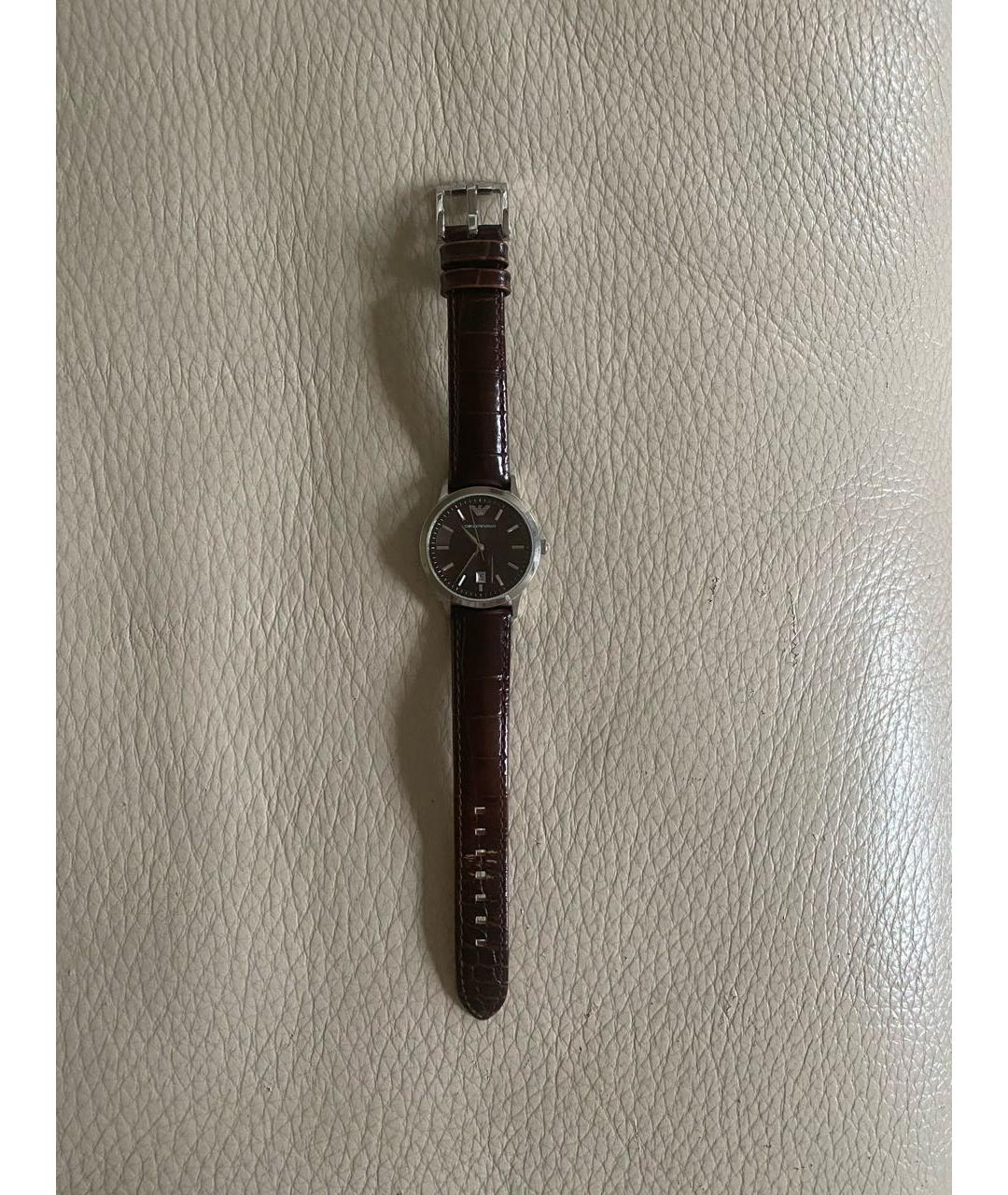 EMPORIO ARMANI Серебряные металлические часы, фото 8