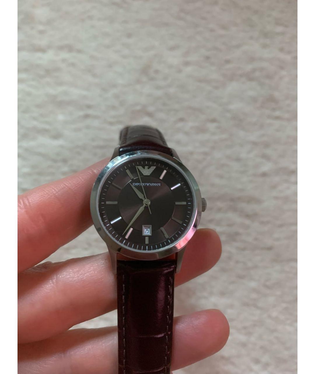 EMPORIO ARMANI Серебряные металлические часы, фото 9