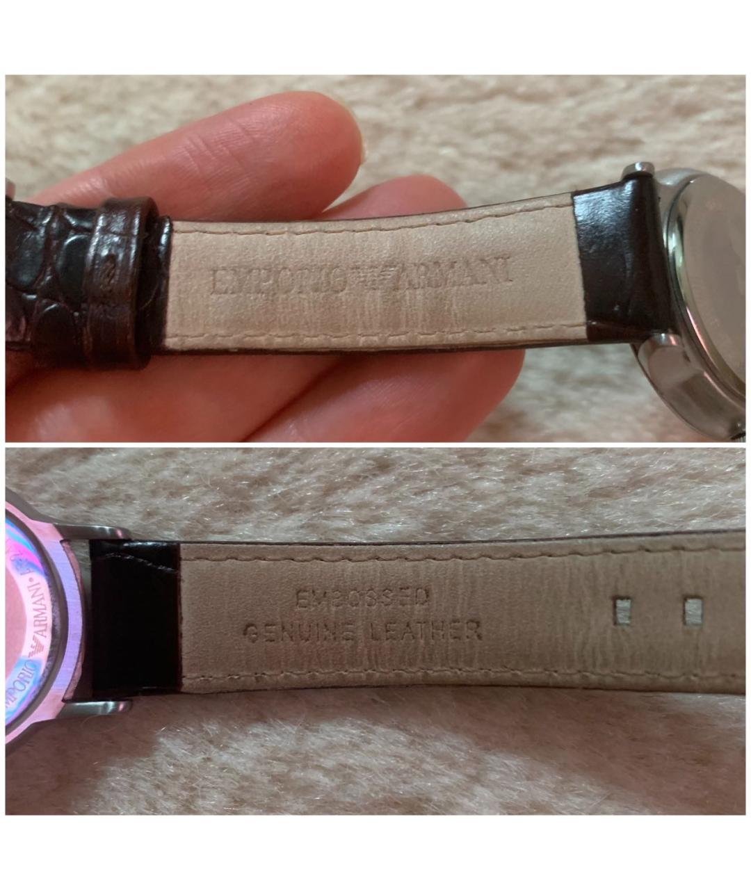 EMPORIO ARMANI Серебряные металлические часы, фото 7