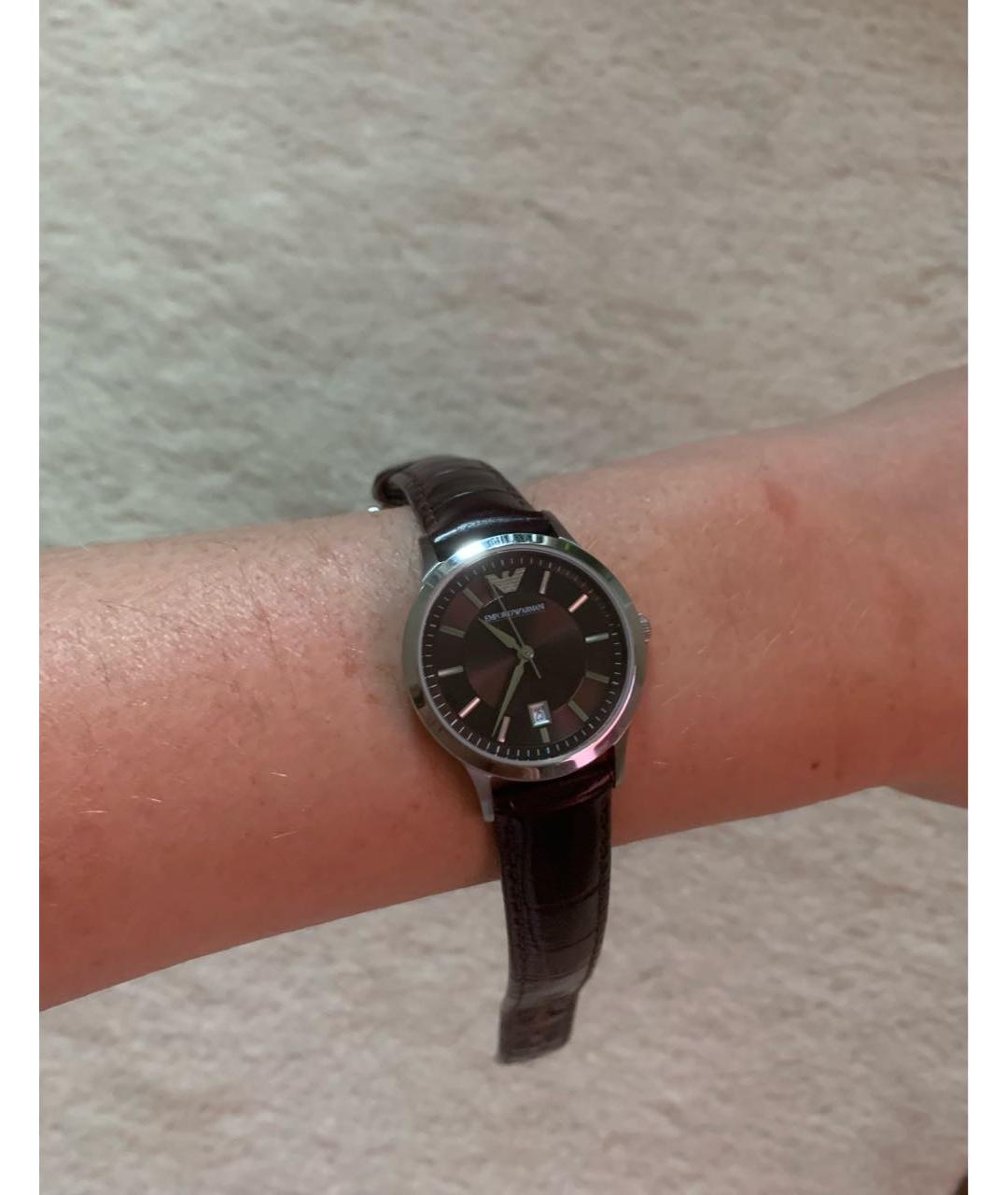 EMPORIO ARMANI Серебряные металлические часы, фото 2