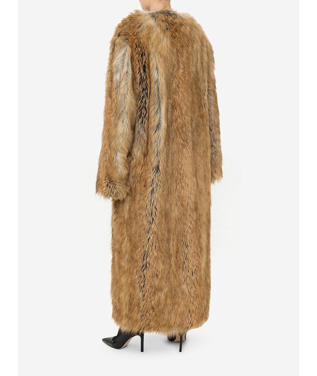 THE ANDAMANE Оранжевая полиэстеровая шуба, фото 6