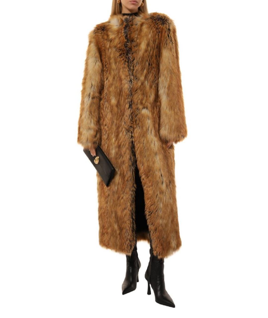 THE ANDAMANE Оранжевая полиэстеровая шуба, фото 7