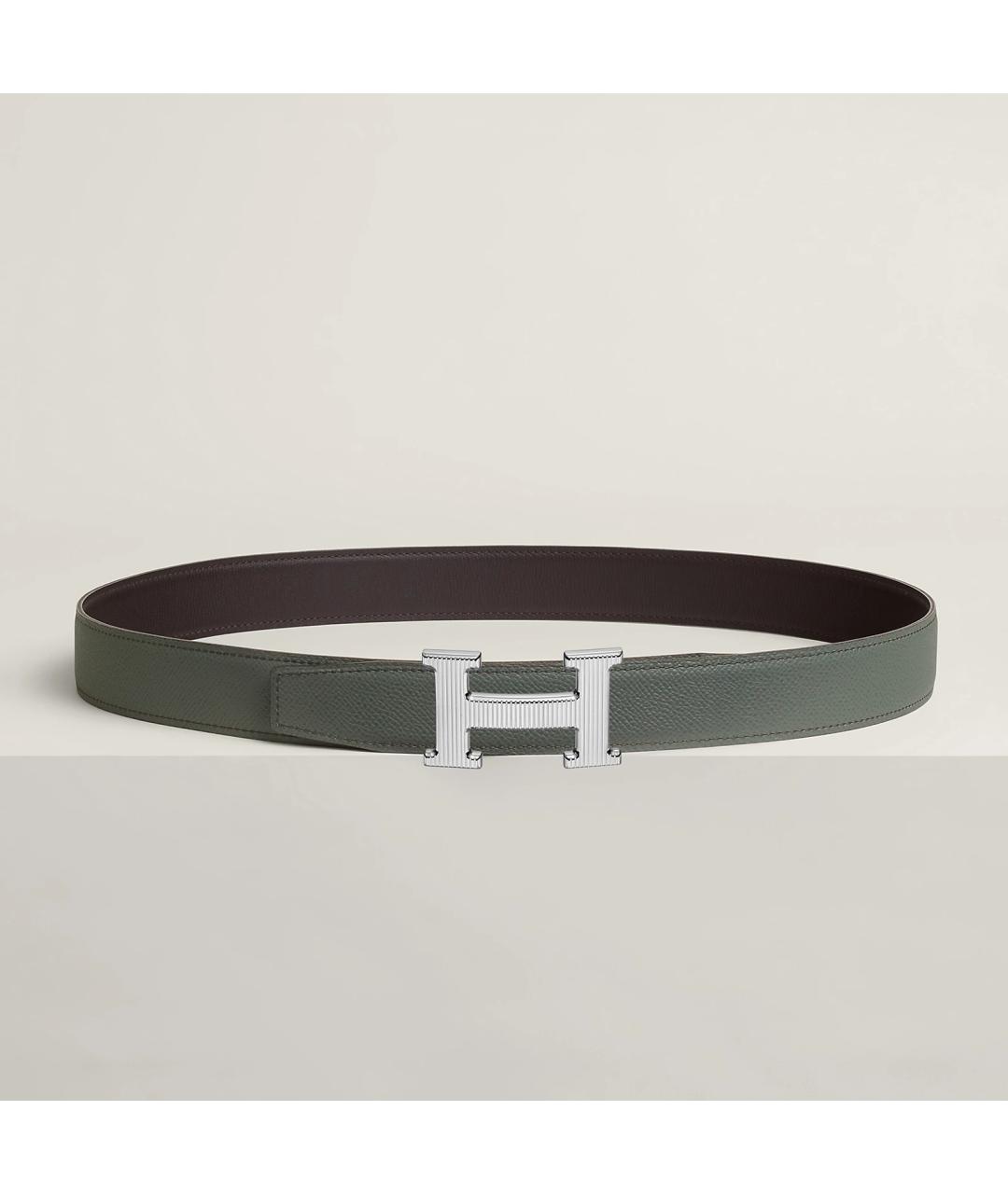 HERMES Коричневый кожаный ремень, фото 2