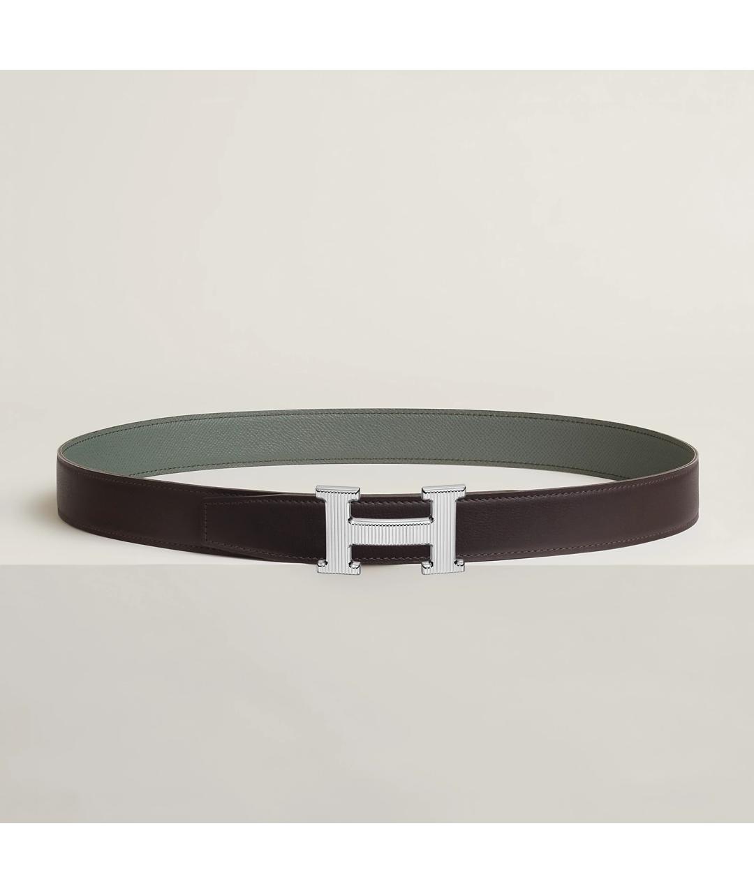 HERMES Коричневый кожаный ремень, фото 3