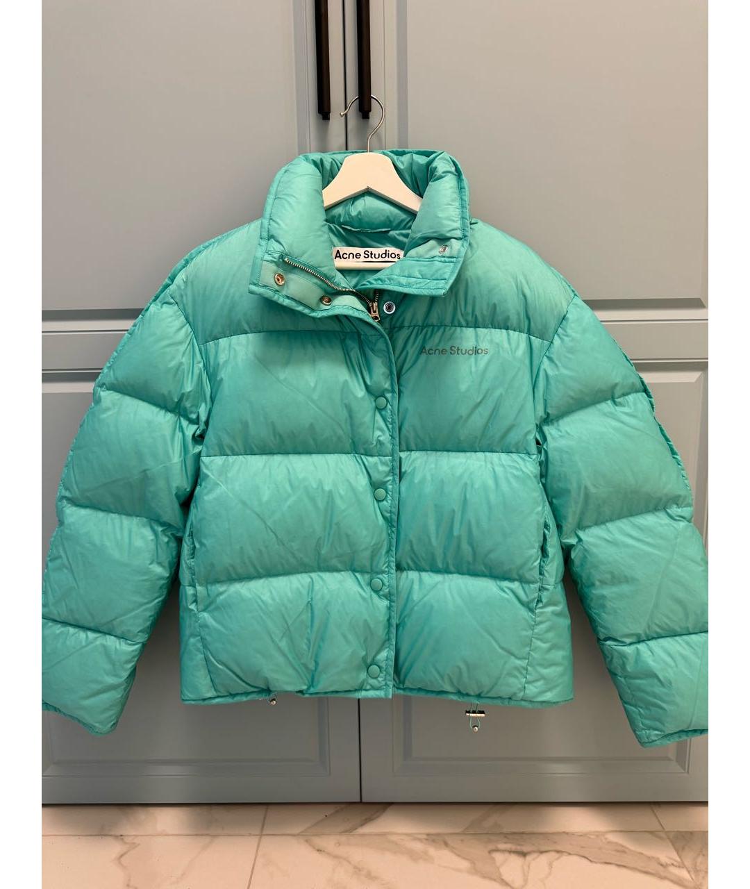 ACNE STUDIOS Бирюзовый пуховик, фото 5