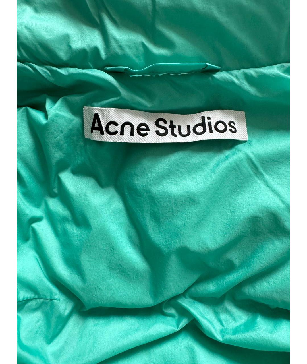 ACNE STUDIOS Бирюзовый пуховик, фото 2