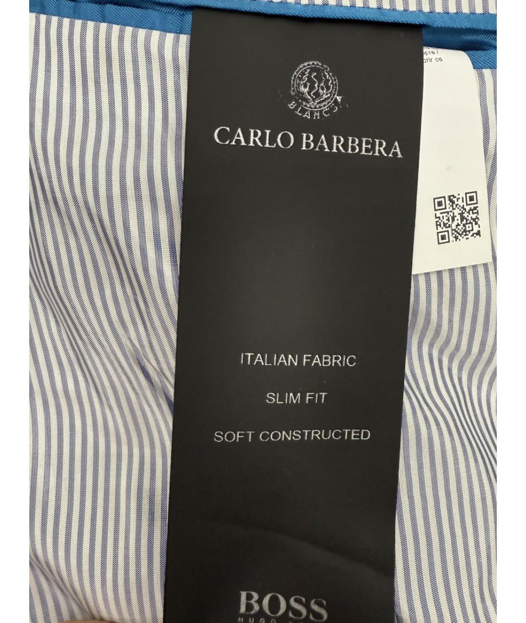 HUGO BOSS Синий шерстяной пиджак, фото 4