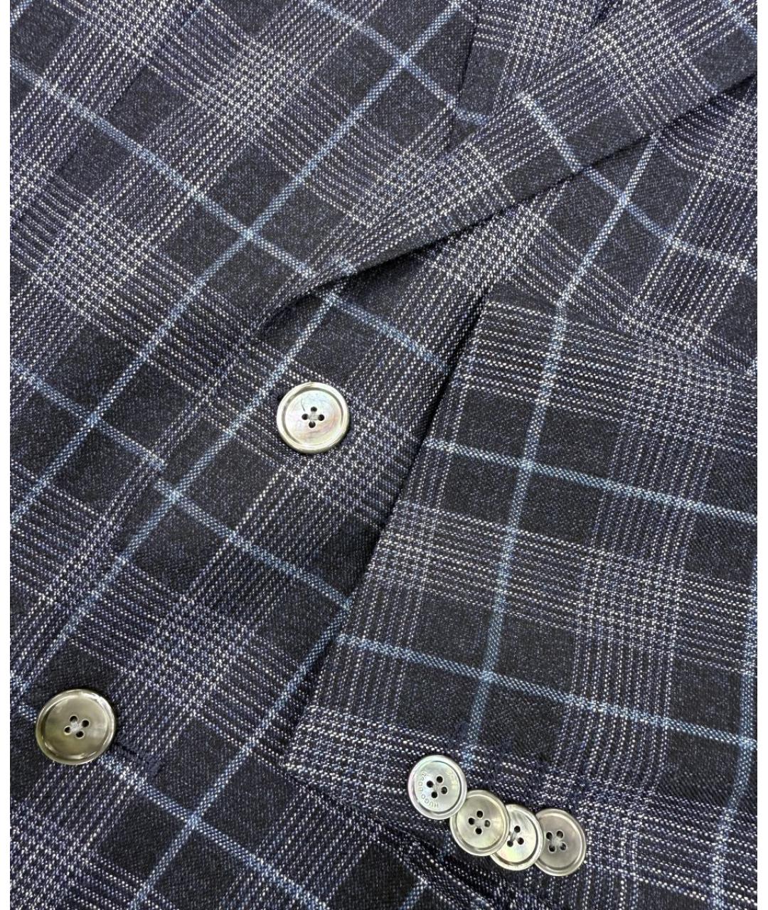 HUGO BOSS Синий шерстяной пиджак, фото 8