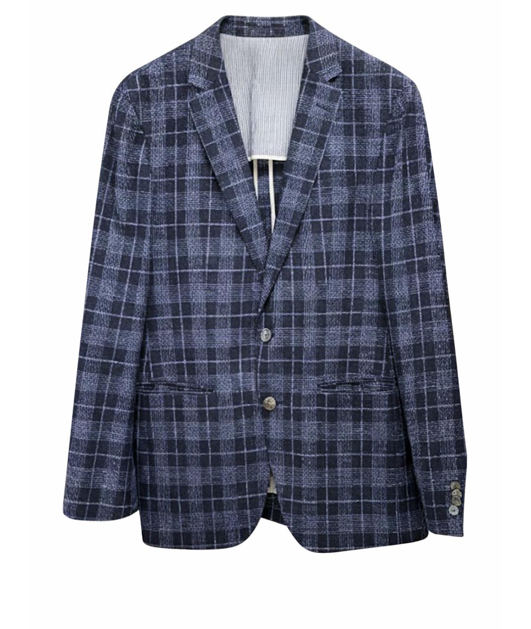 HUGO BOSS Синий шерстяной пиджак, фото 1