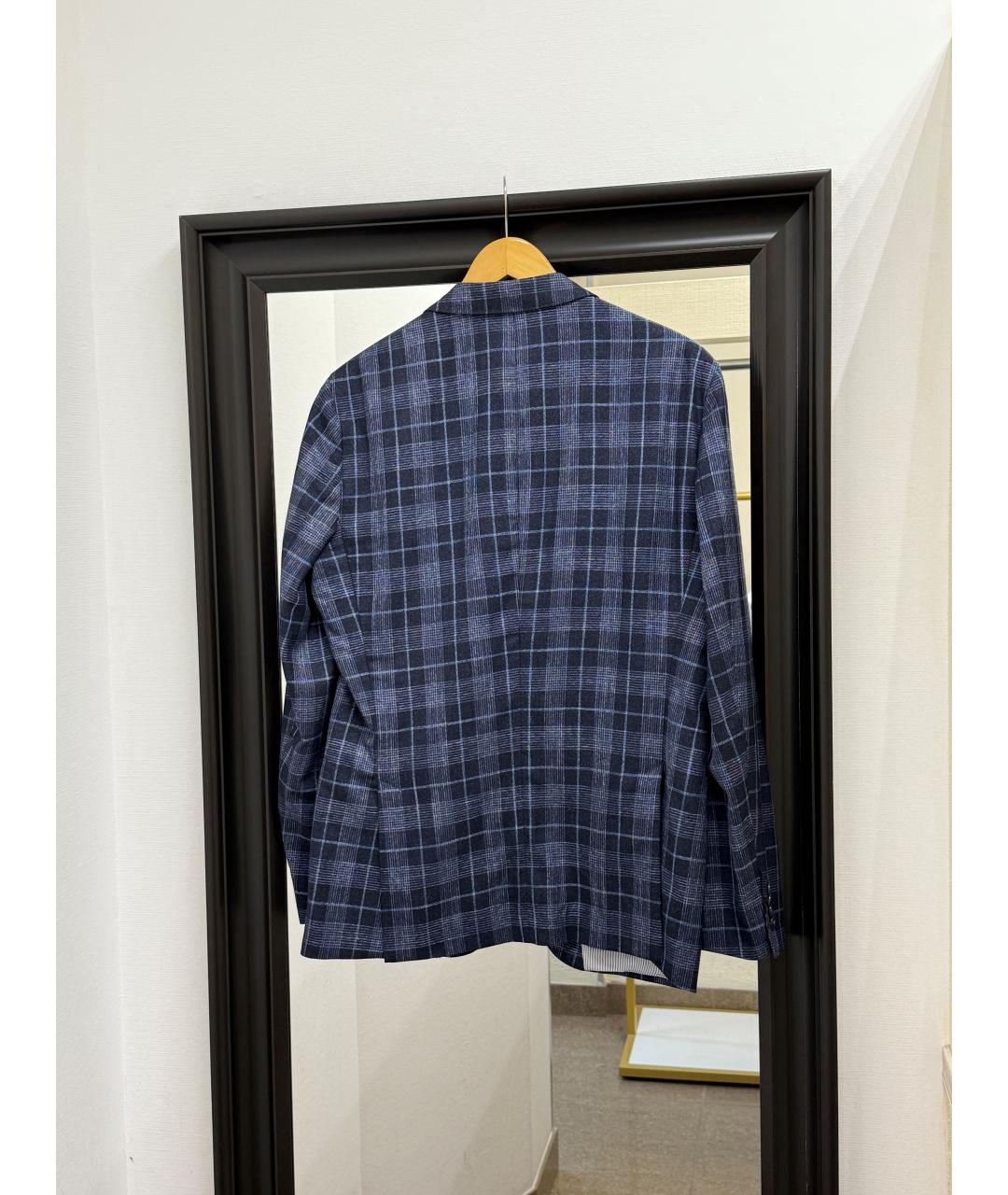 HUGO BOSS Синий шерстяной пиджак, фото 2