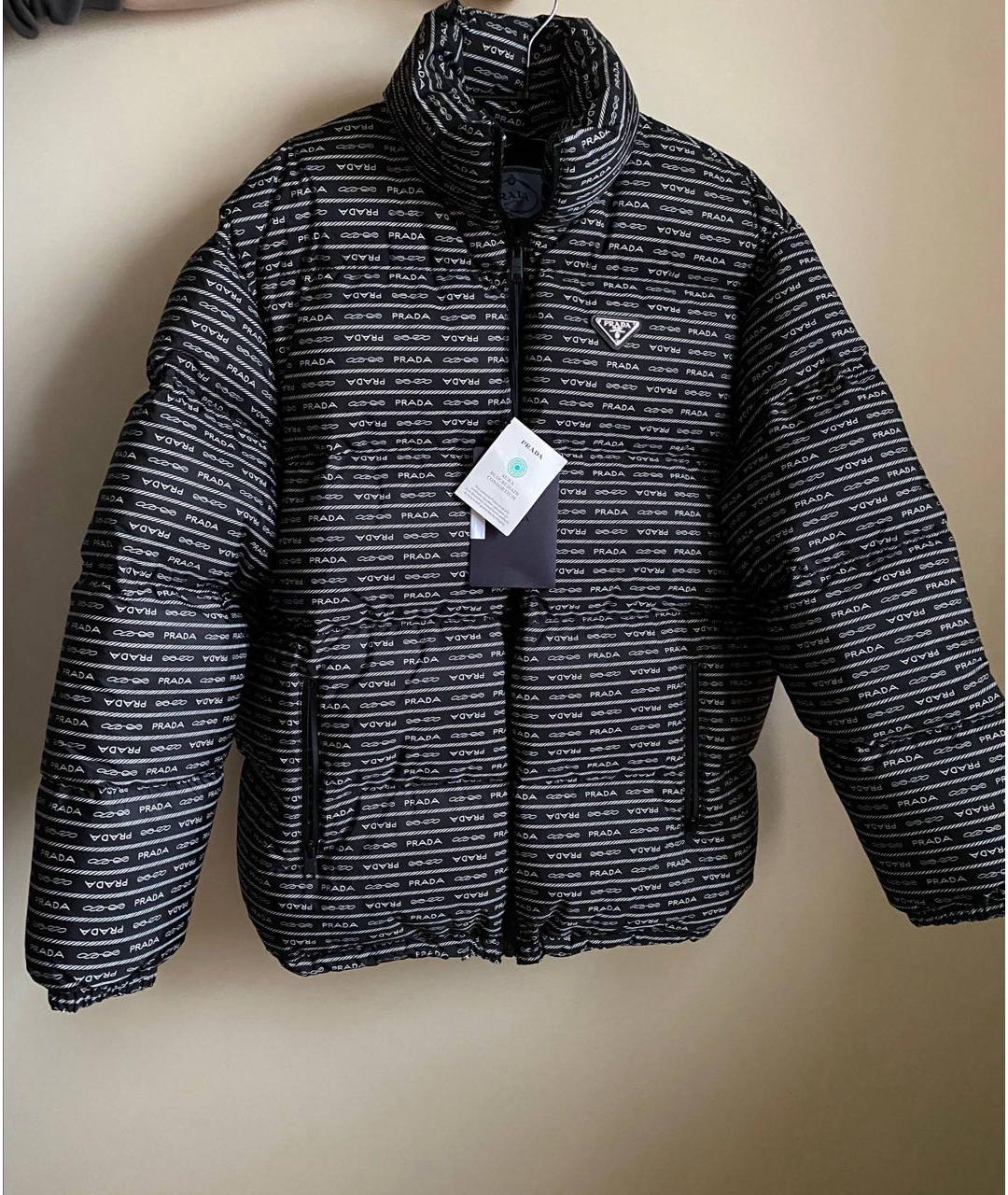 PRADA Черная полиамидовая куртка, фото 2