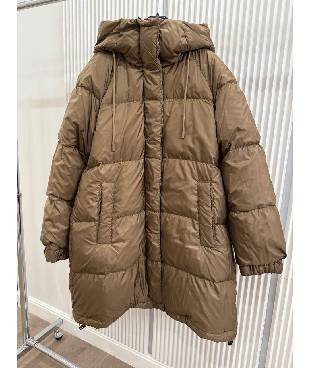 WEEKEND MAX MARA Коричневый полиэстеровый пуховик, фото 9
