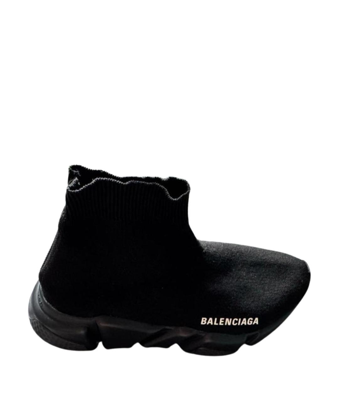 BALENCIAGA Черные текстильные кроссовки, фото 1