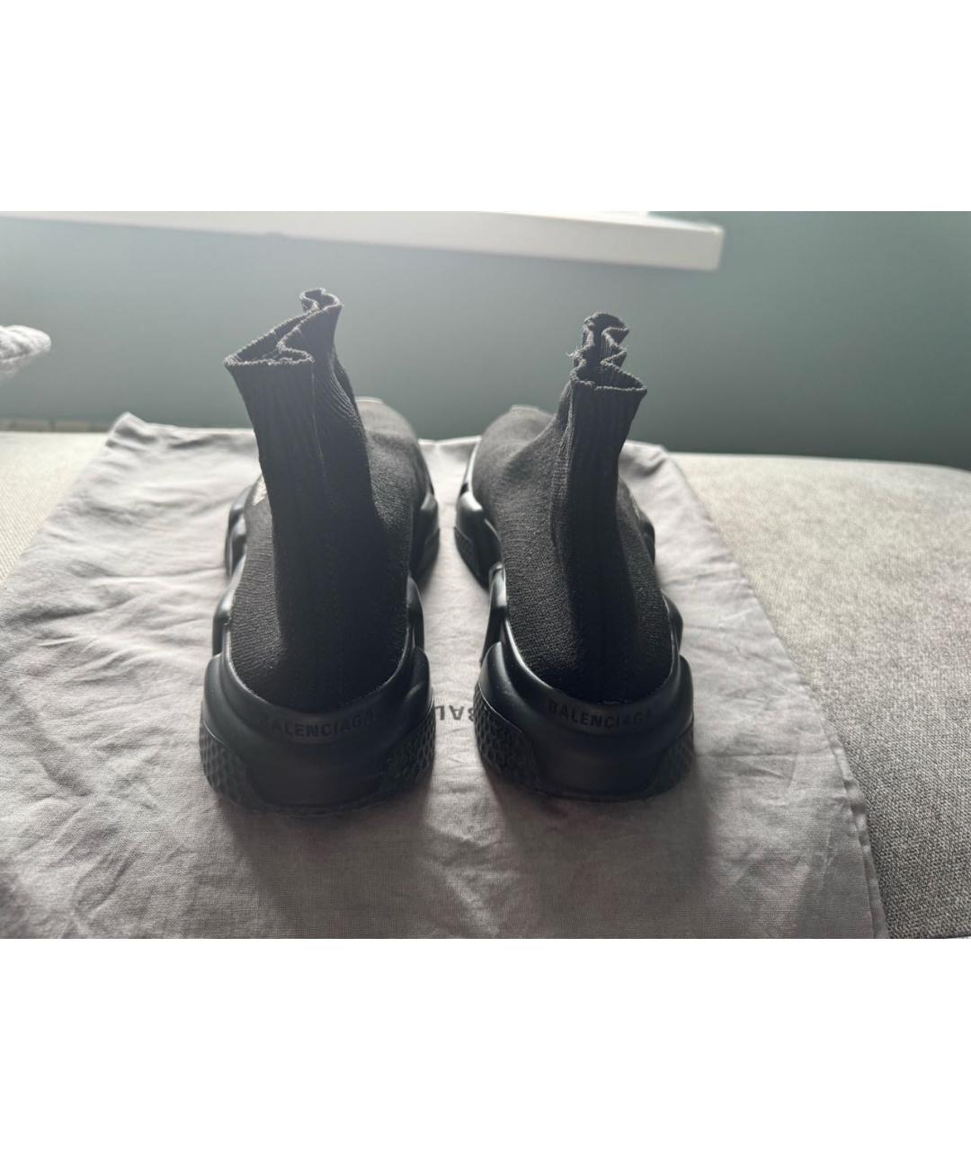 BALENCIAGA Черные текстильные кроссовки, фото 3