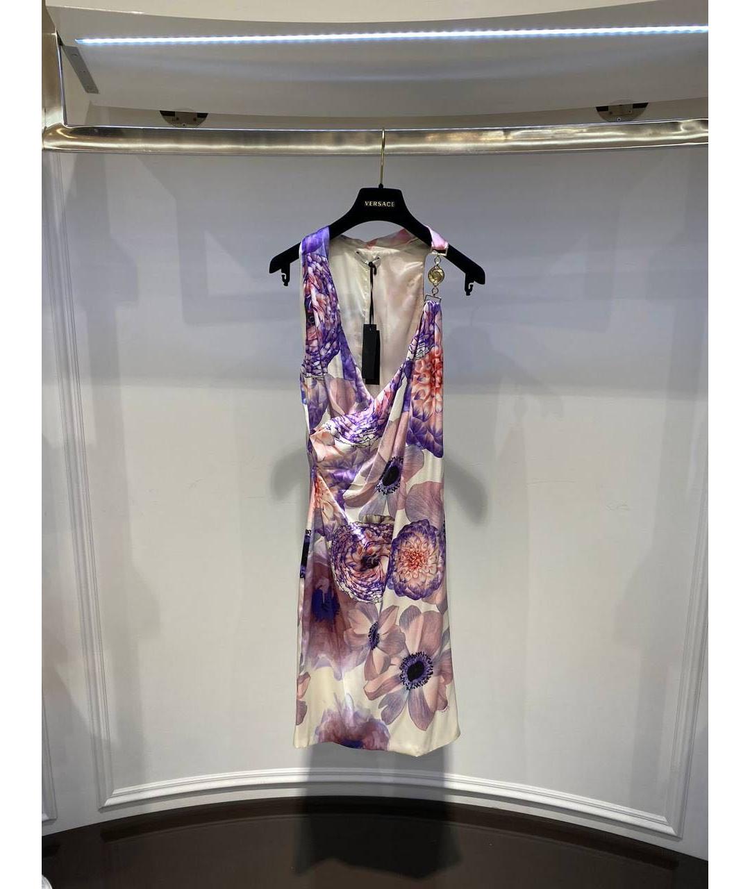 VERSACE Мульти повседневное платье, фото 3