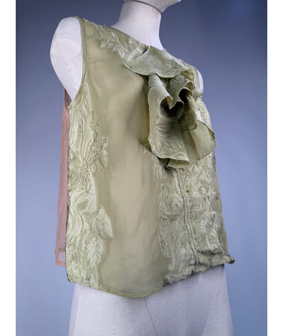 DRIES VAN NOTEN Мульти шелковая блузы, фото 5