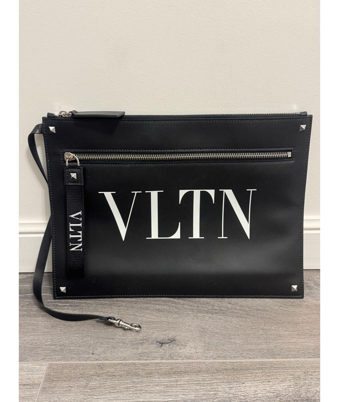 VALENTINO Черная кожаная папка для документов, фото 9