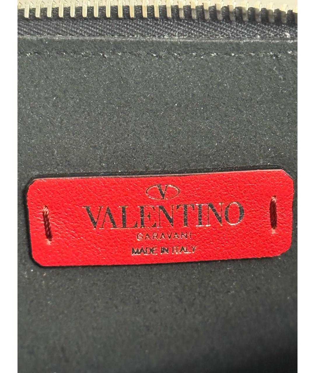 VALENTINO Черная кожаная папка для документов, фото 7