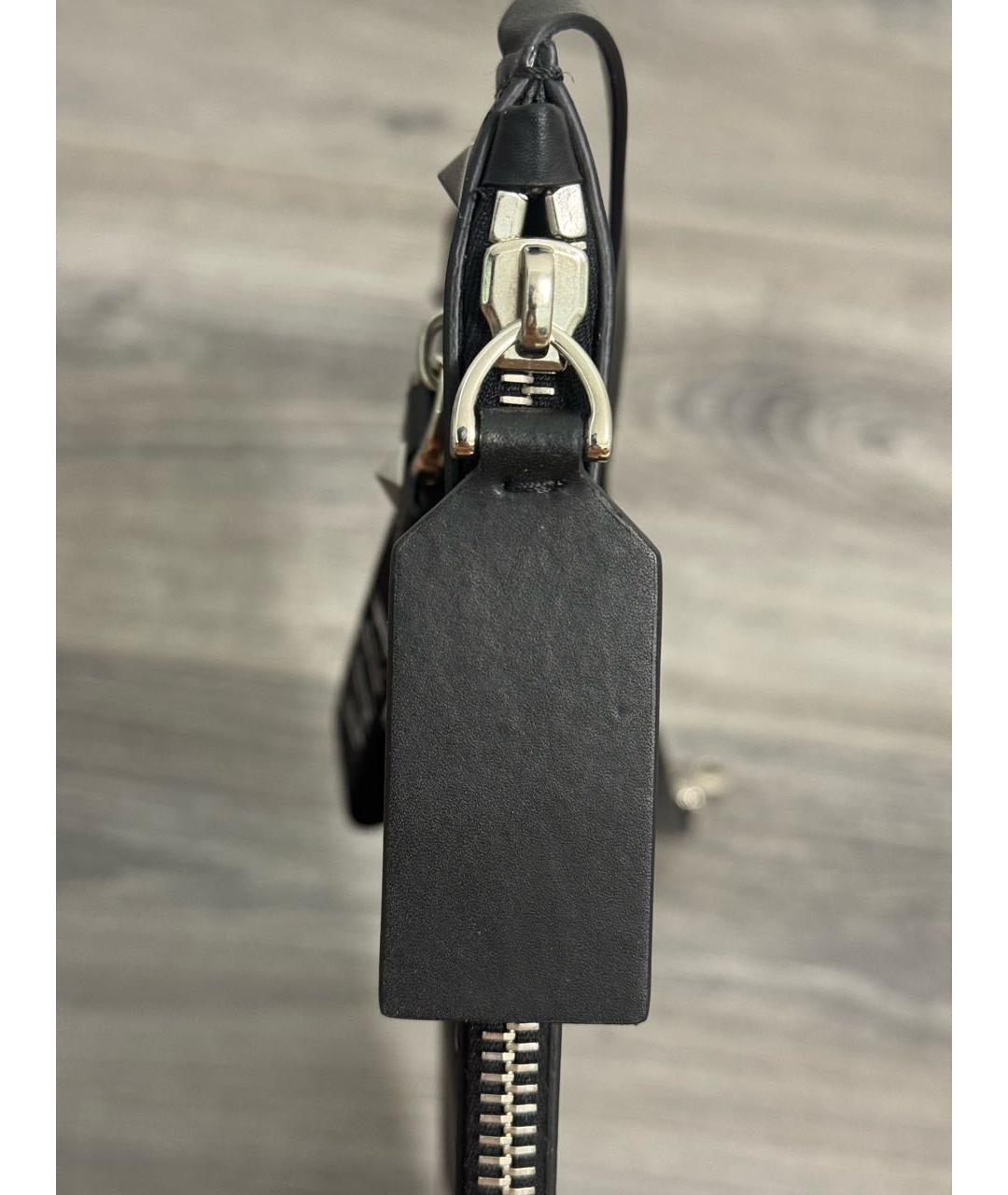 VALENTINO Черная кожаная папка для документов, фото 6