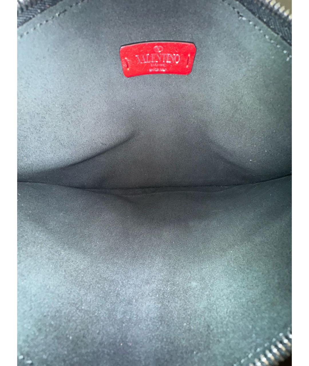 VALENTINO Черная кожаная папка для документов, фото 8