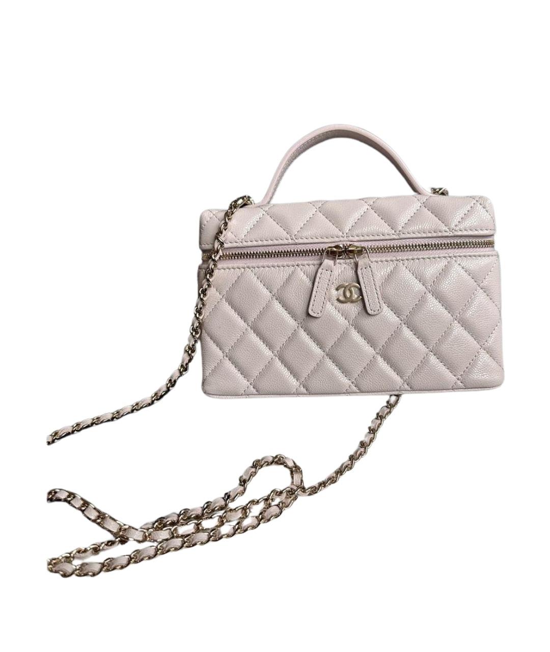 CHANEL Бежевая кожаная сумка через плечо, фото 1