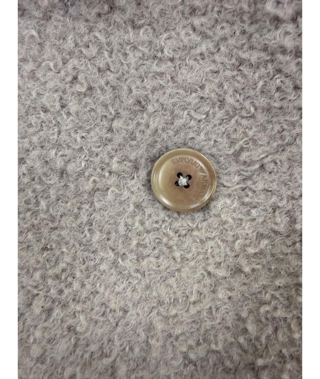 EMPORIO ARMANI Розовое полиэстеровое пальто, фото 7